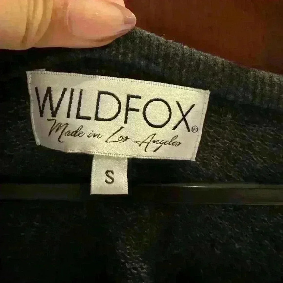 Wildfox Jena Sweatshirt Black Small - Picture 2 of 2